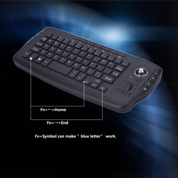 2.4G Wireless Keyboard with Trackball Keyboard For Smart TV Box Multi-Media Functional Air Mouse Keypad For Windows Android Mac