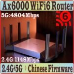 2.5G SFP+ Optical Ports WiFi6 Wireless Mesh Router Wi-Fi 6 AX6000 802.11AX, 2.4GHz 1148M + 5GHz 4804M, 8 Antennas, 1000M WAN/LAN