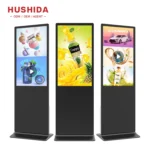 32 43 50 55 inch Indoor Cheap information kiosk restaurant indoor 4k tv smart portable lcd advertising digital signage with usb