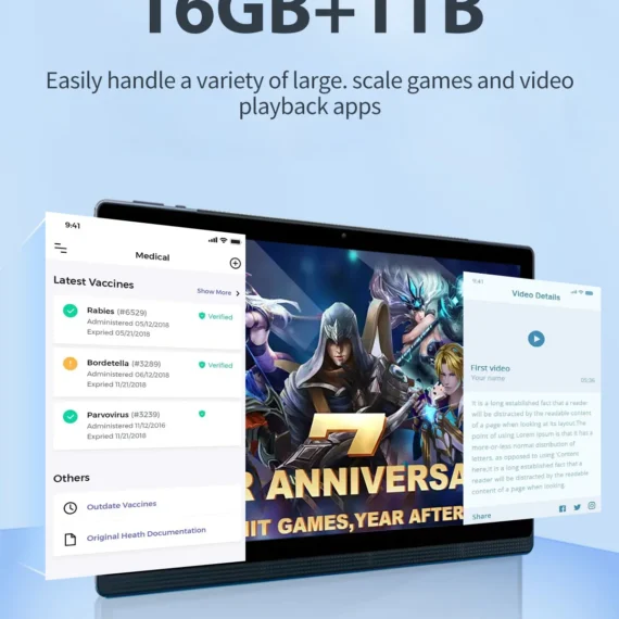 5G 2023 Global version Tablets 14 Inch 16GB Ram 1TB Rom 10500mAh 10 core Android 13.0 Wifi Dual SIM Card network Full screen